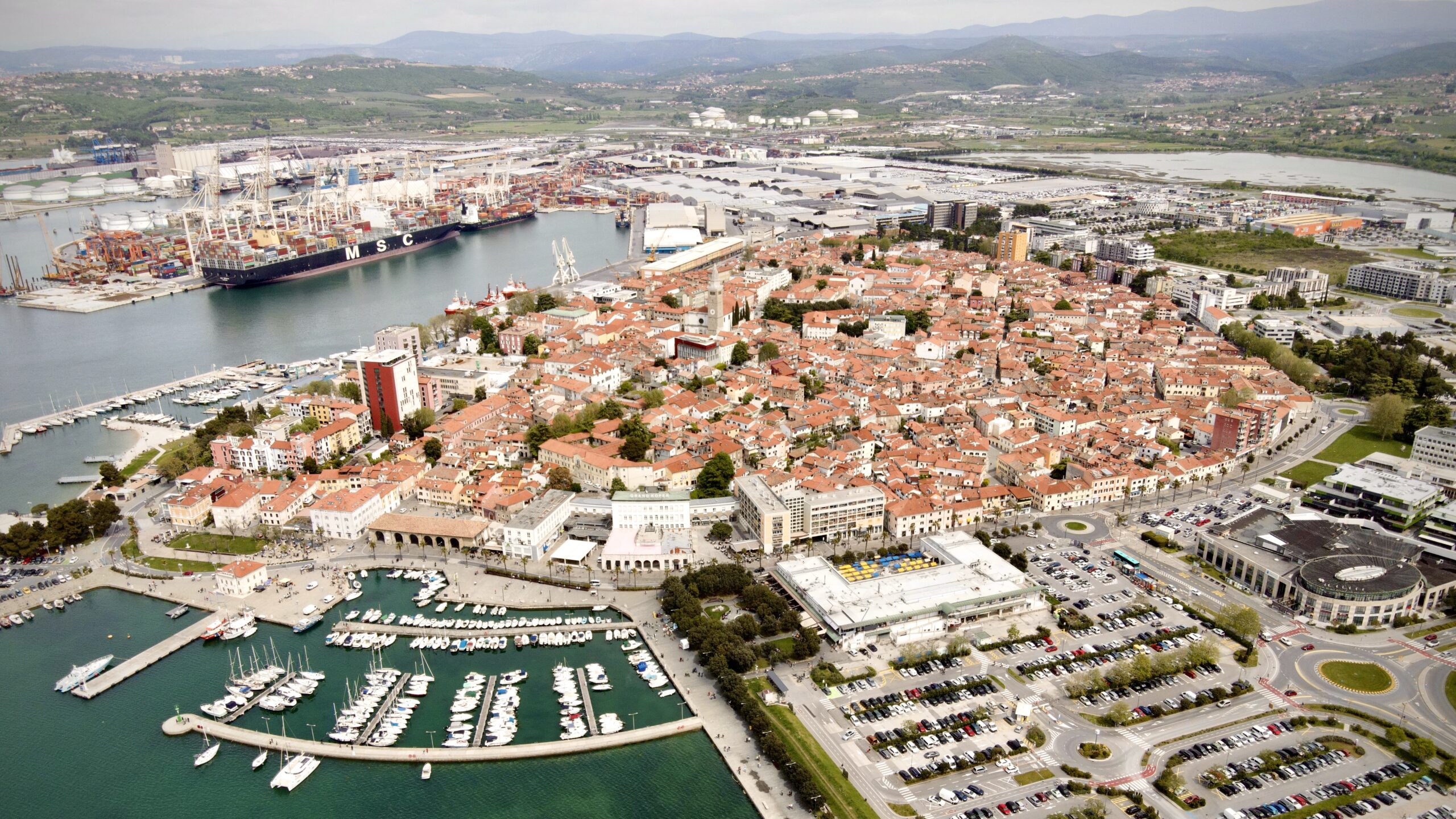 Koper beach and waterfront